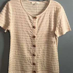 SELLING JUNE & HUDSON TOP SIZE S COLOR CREAM BNWT